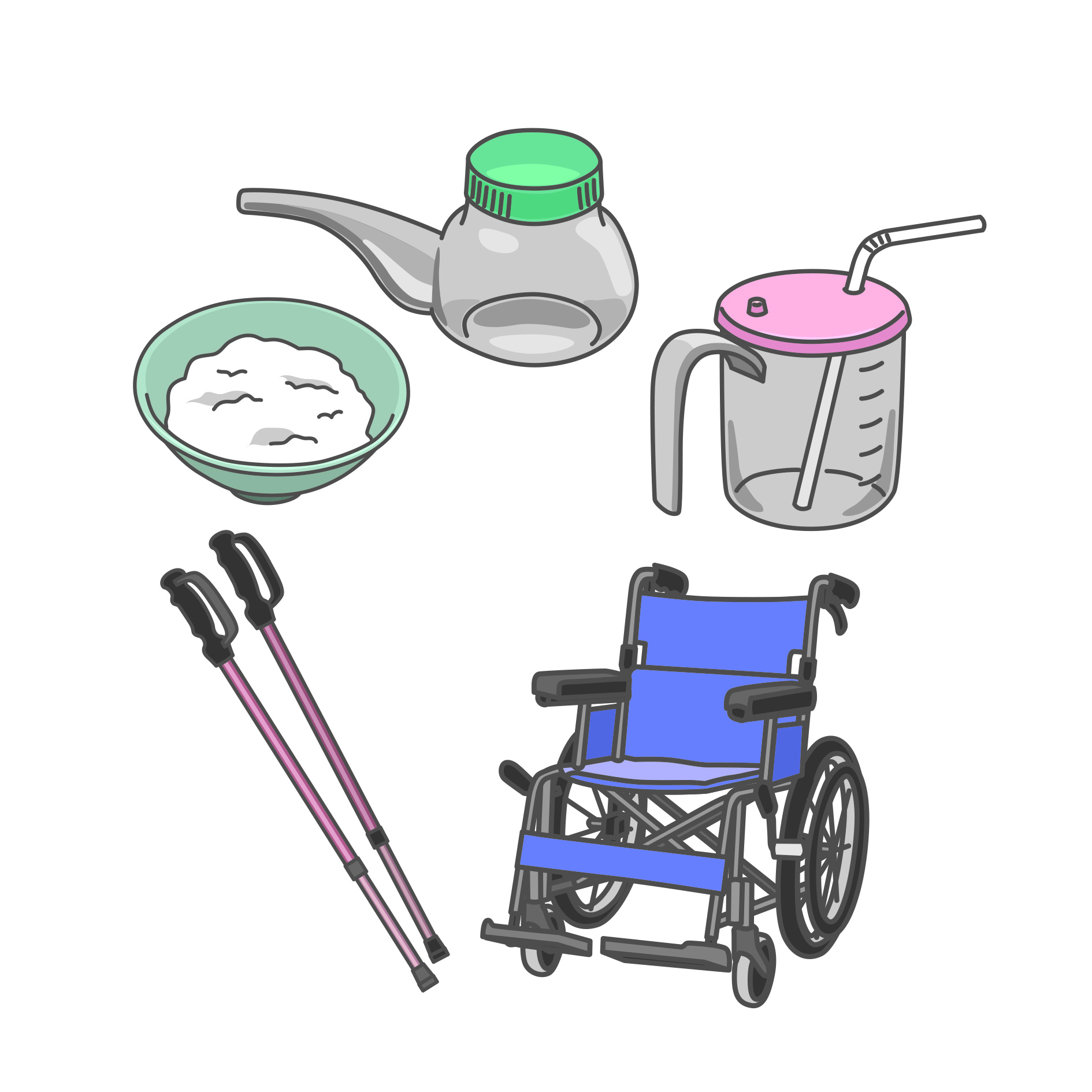 illustrations of nursing care tools